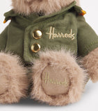 Harrods Small Green Man Bear teddy bear 13cm, UK version