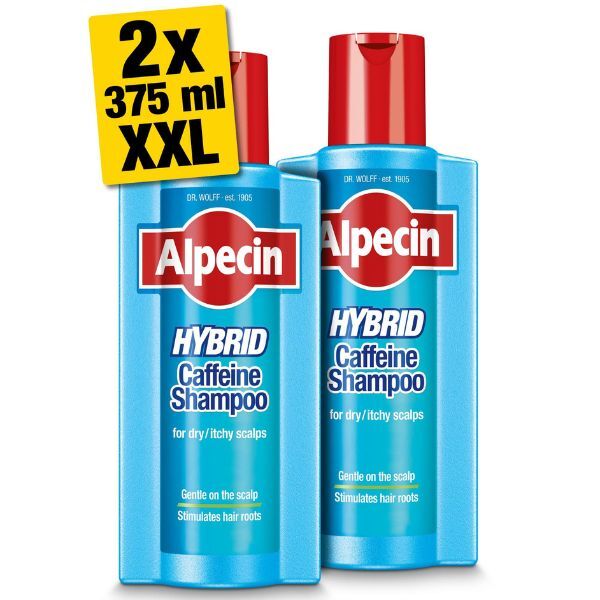 Alpecin Hybrid Sensitive Shampoo 2x 375ml | For Dry Scalps