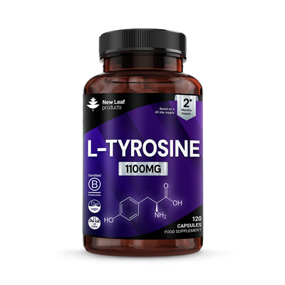 Holland & Barrett New Leaf Products L-Tyrosine Amino Acid Supplement 120 Capsules- Buy online at McGrocer