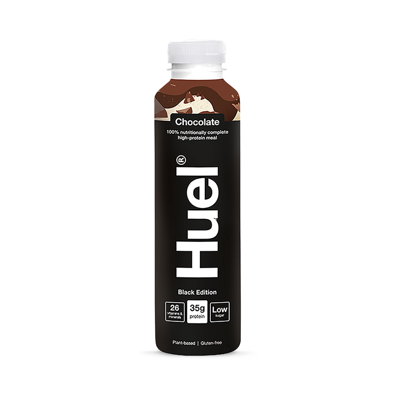 Huel Black Edition meal replacement chocolate 500ml, UK version