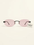 Gucci GG1922S frame-less round metal sunglasses, UK version