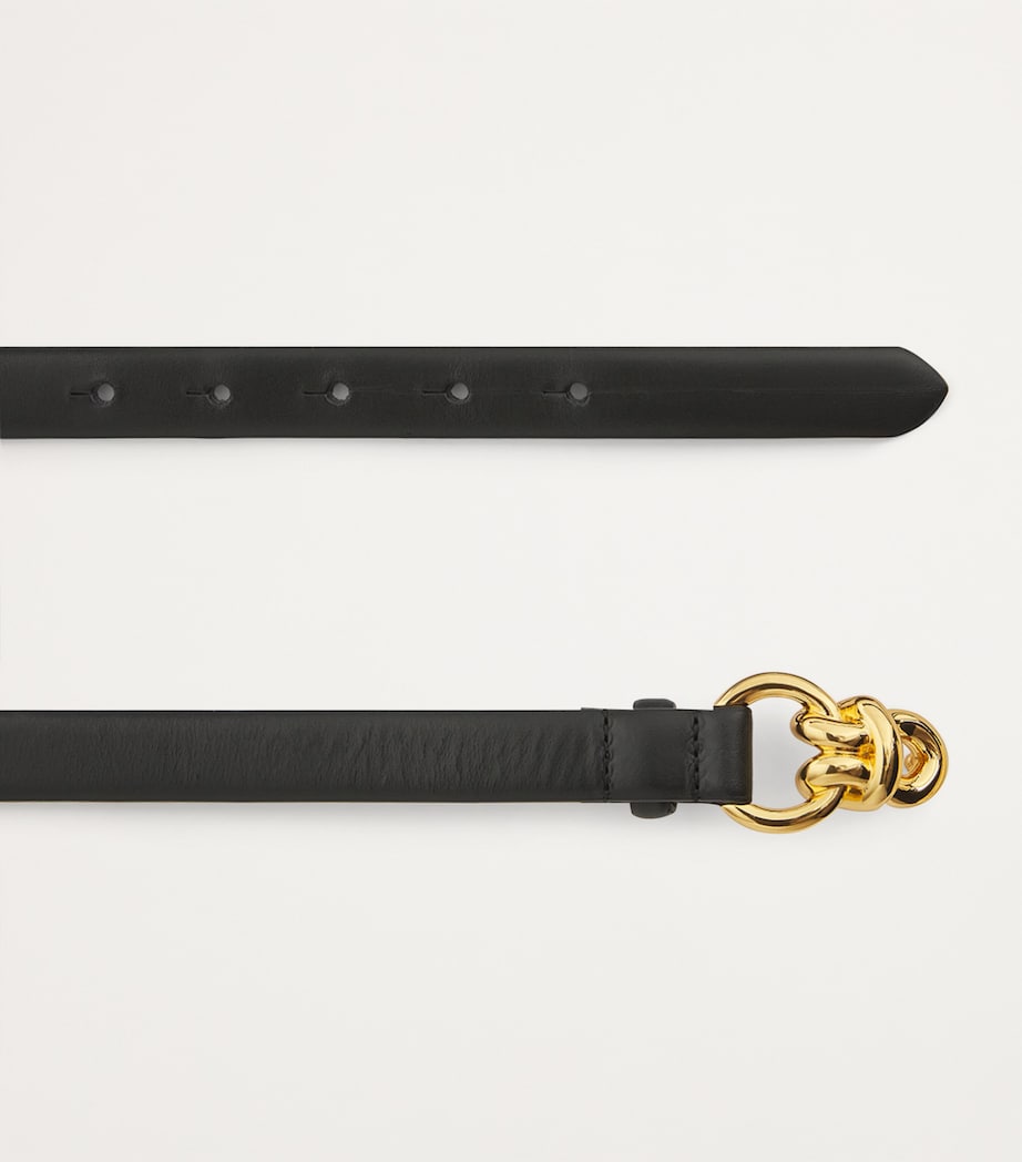Sandro Paris leather chain buckle belt (British brand)