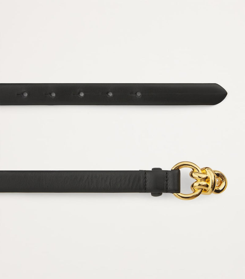Sandro Paris leather chain buckle belt (British brand)