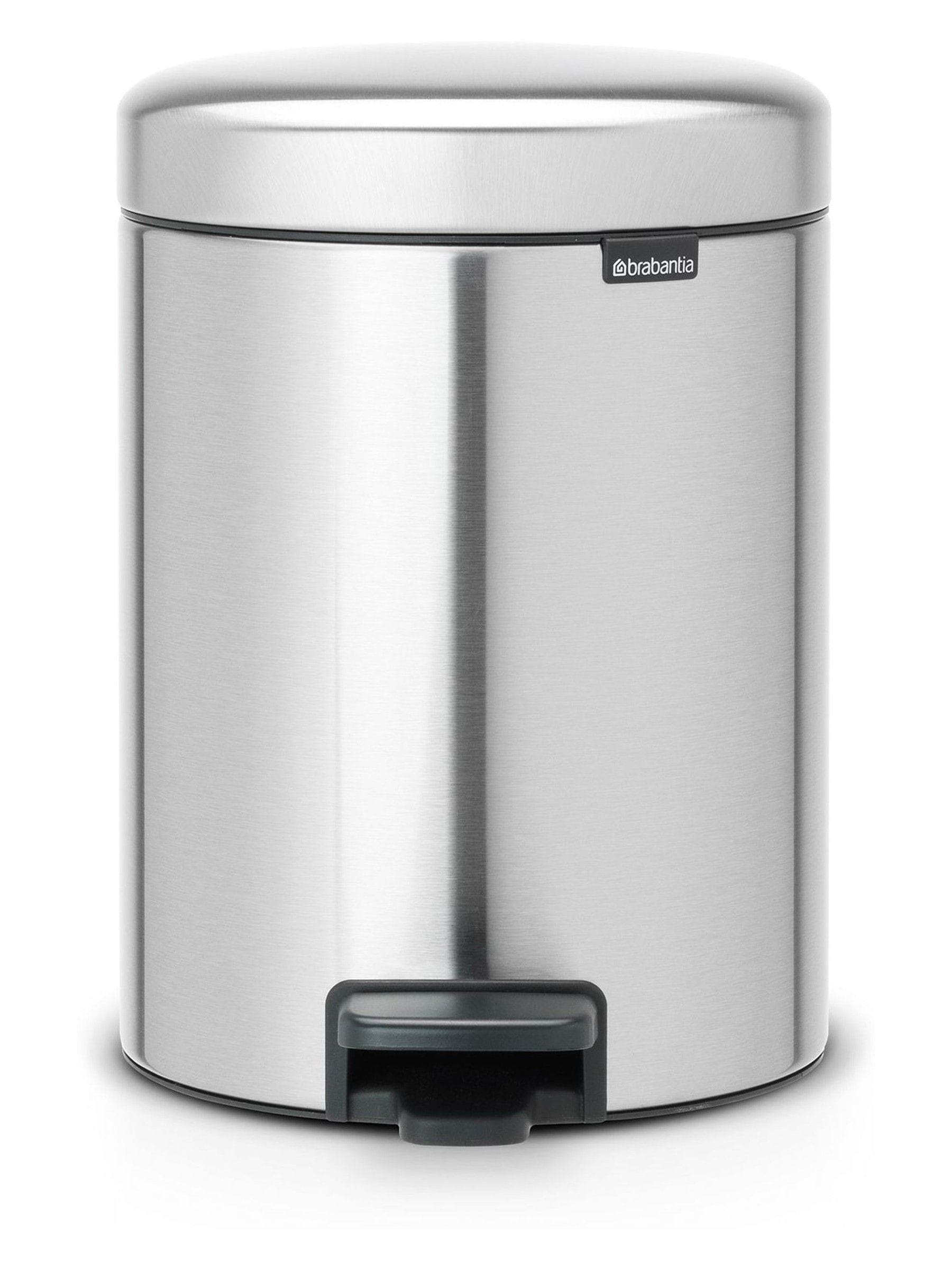 Brabantia Matt Steel Fingerprint Proof NewIcon pedal bin 5L - British product