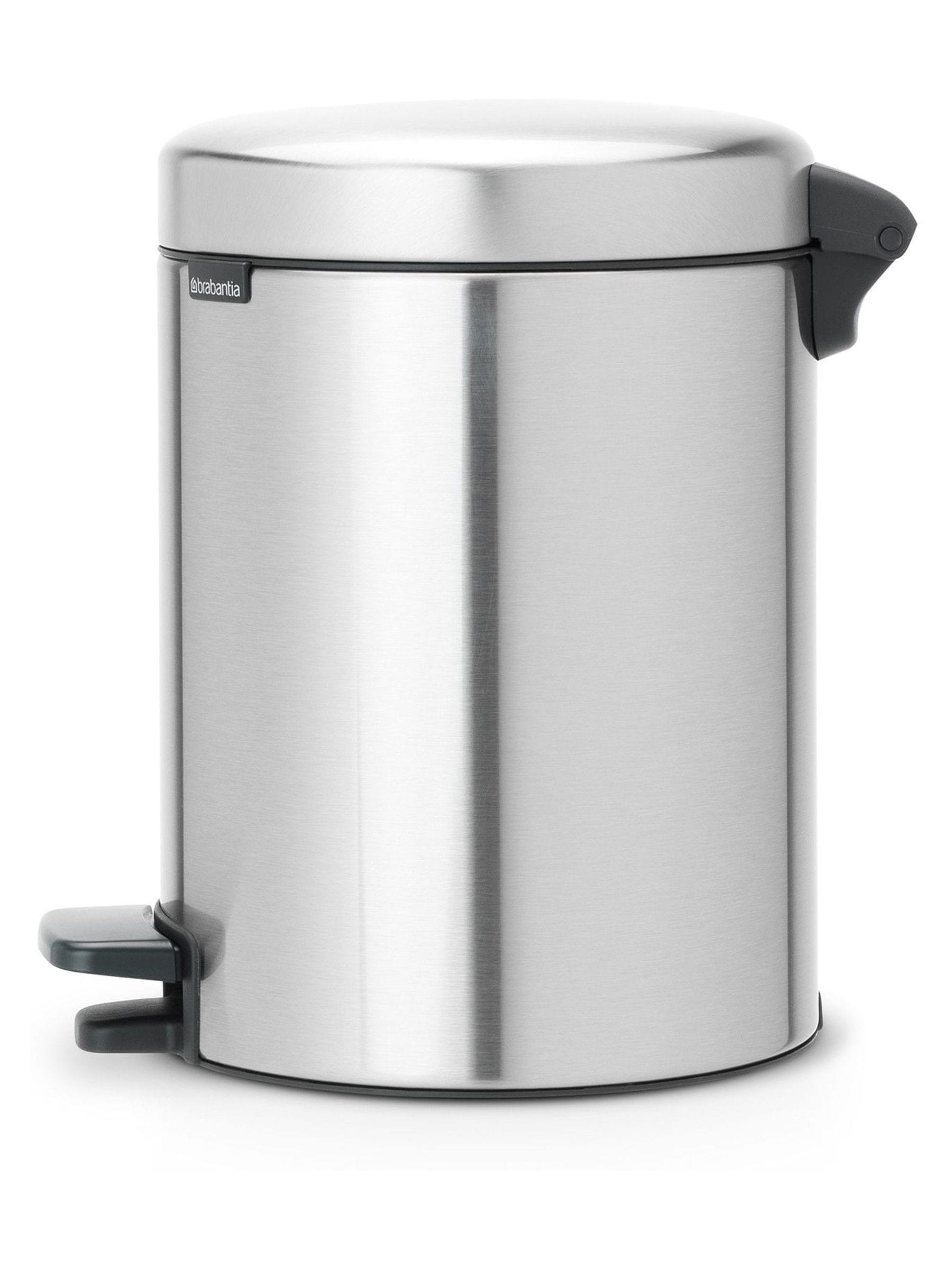 Brabantia Matt Steel Fingerprint Proof NewIcon pedal bin 5L - British product