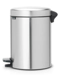 Brabantia Matt Steel Fingerprint Proof NewIcon pedal bin 5L - British product