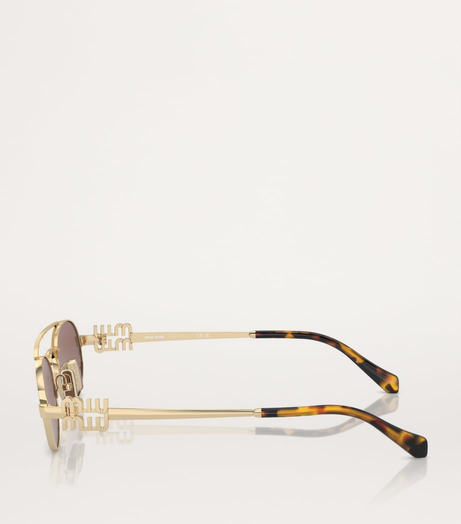 Miu Miu metal oval sunglasses - British product