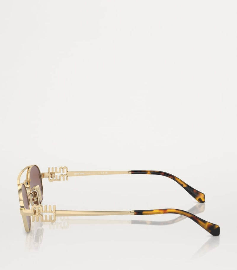 Miu Miu metal oval sunglasses - British product