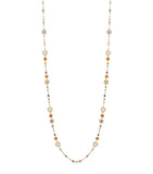 Boodles Palace Collection gold necklace diamonds sapphires garnets (British brand)