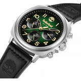 Timberland black Williston watch with leather strap (British brand)