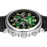 Timberland black Williston watch with leather strap (British brand)