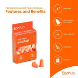 EarHub Premium Orange Soft Foam Earplugs 10 Pair GOODS Superdrug   