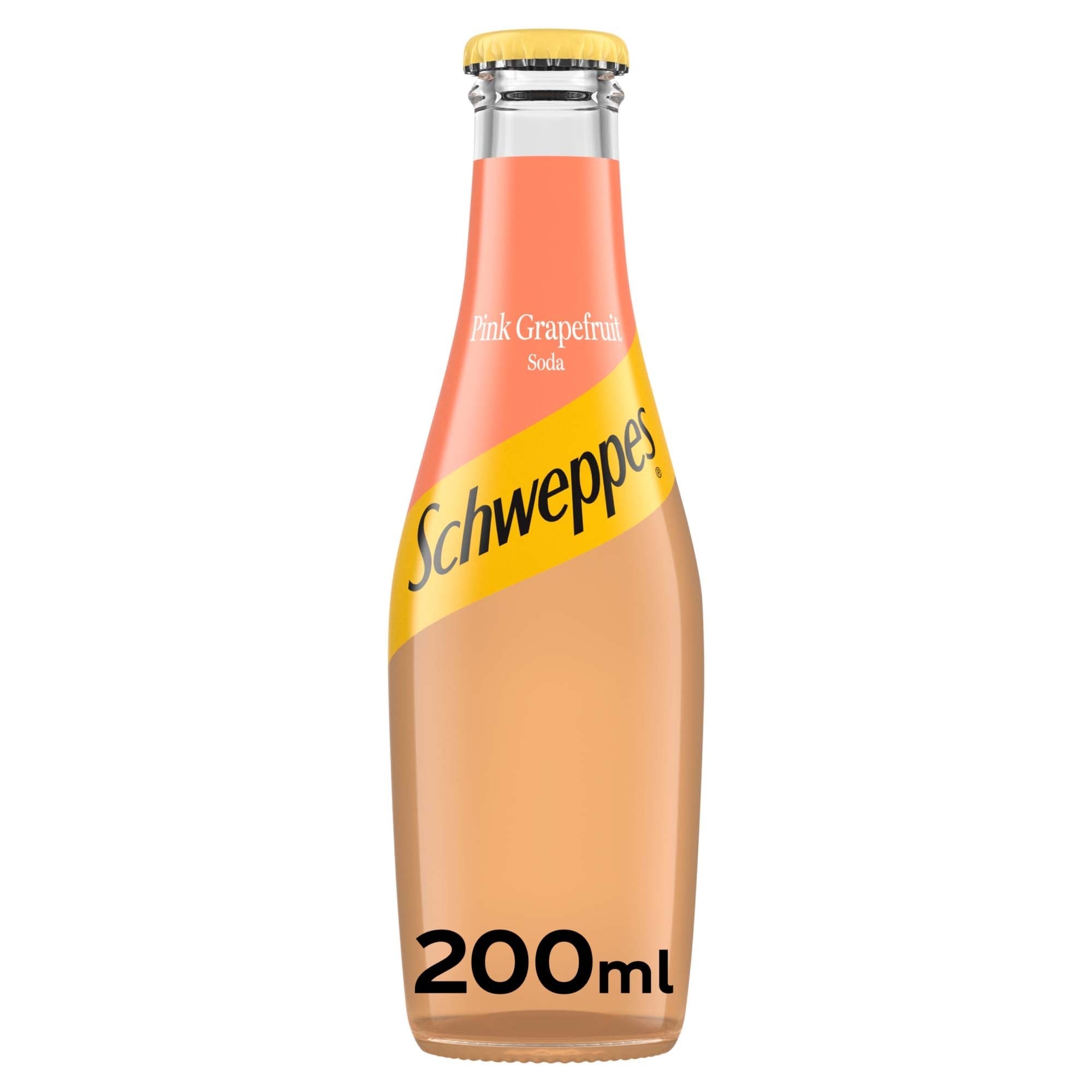 Schweppes Pink Grapefruit Soda 24 x 200ml (British brand)