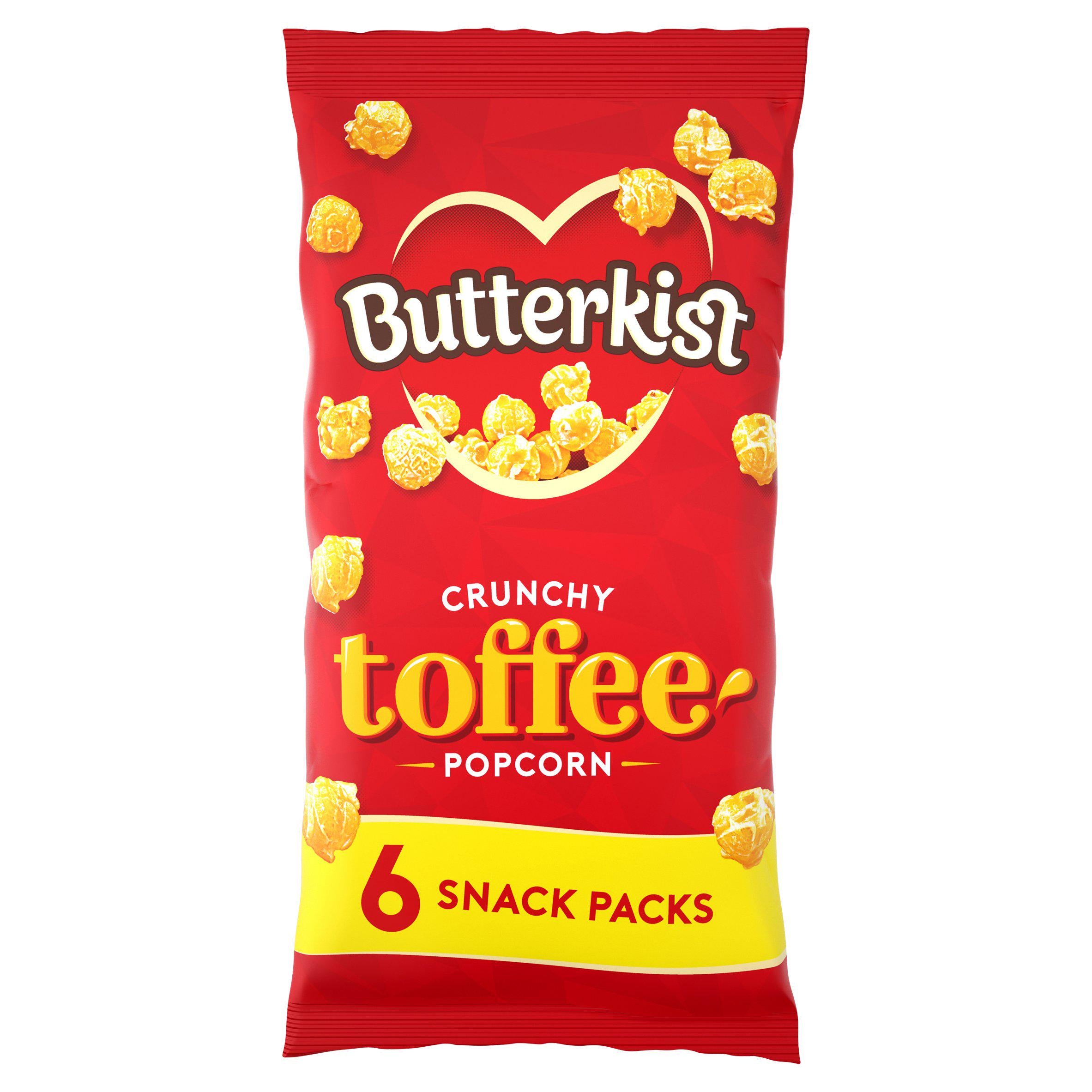 Butterkist Popcorn Toffee 6x20g GOODS Sainsburys   