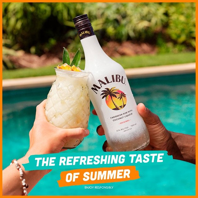 Malibu Original White Rum with Coconut Flavour   70cl