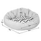 Snoooz orthopaedic donut dog bed extra large (British brand)