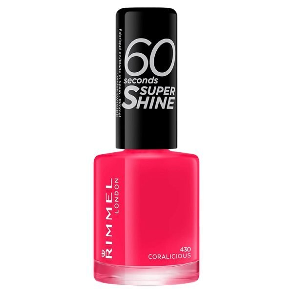 Rimmel Nail Polish 60 Second Clear 8ml GOODS Superdrug Coralicious  