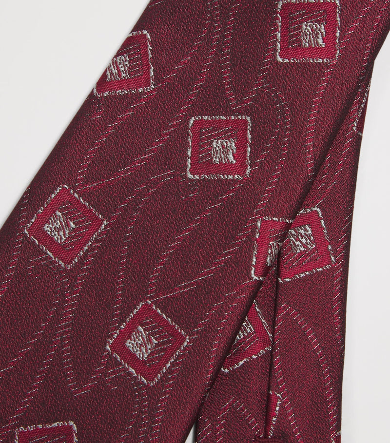 Giorgio Armani jacquard silk tie 7cm, imported from the UK