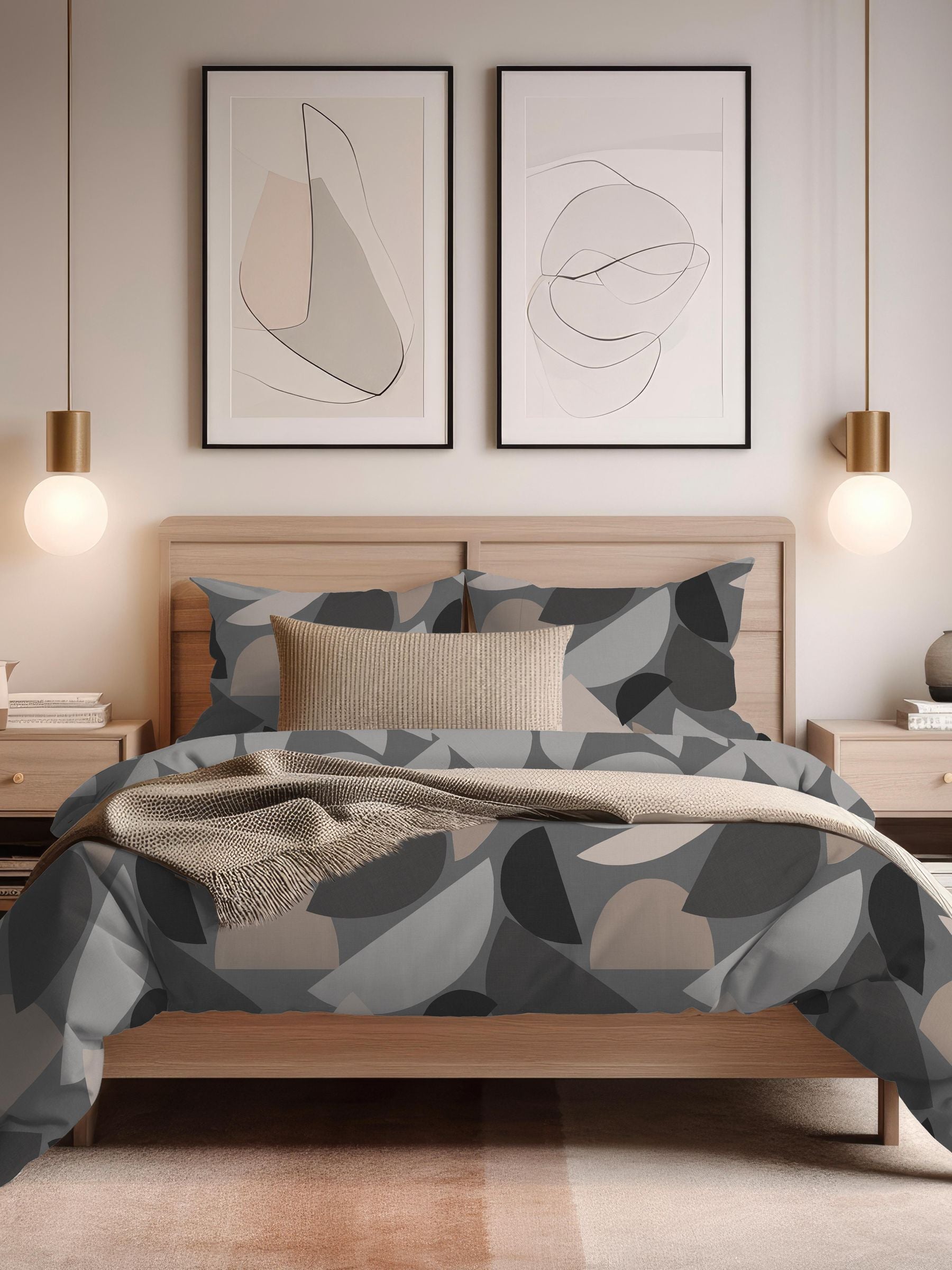 Copenhagen Home charcoal duvet cover set - British product