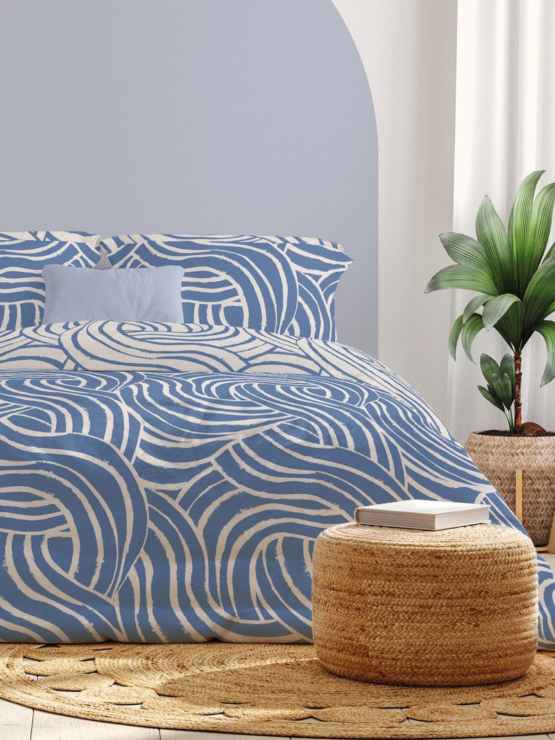 Copenhagen Home Blue Sofia duvet cover set - British product