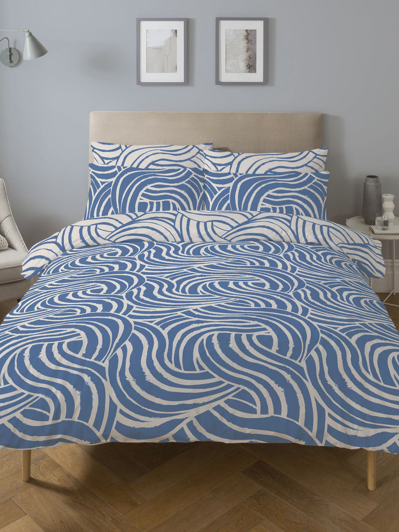 Copenhagen Home Blue Sofia duvet cover set - British product