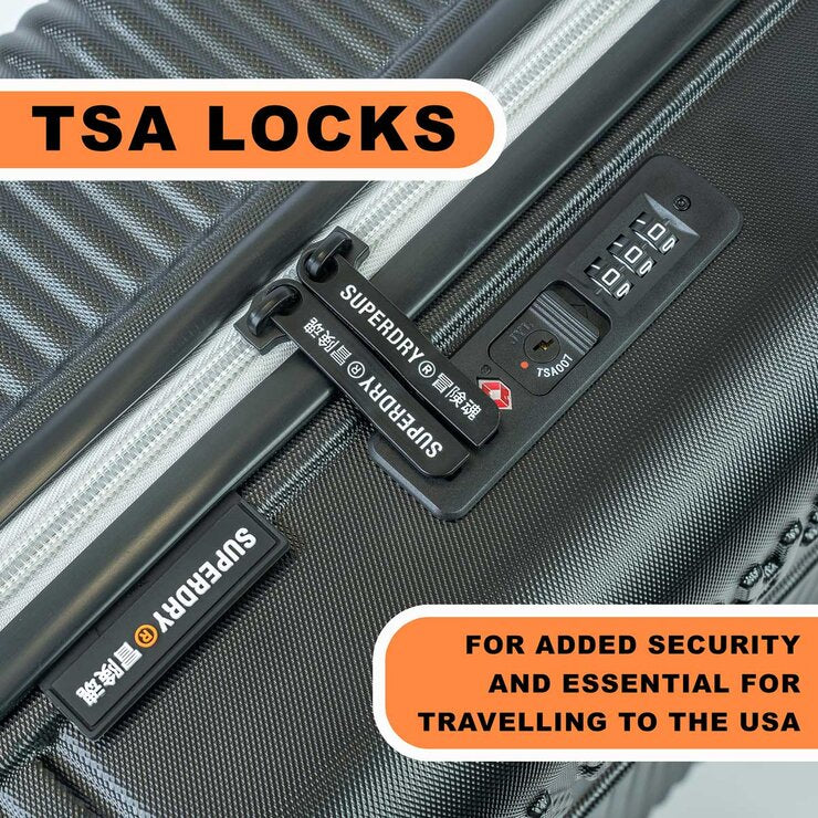 Superdry hardside 3 piece luggage set (British brand)