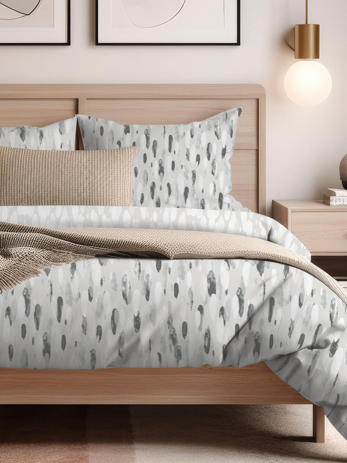 Copenhagen Home Rayne Charcoal Duvet Cover Set - British product