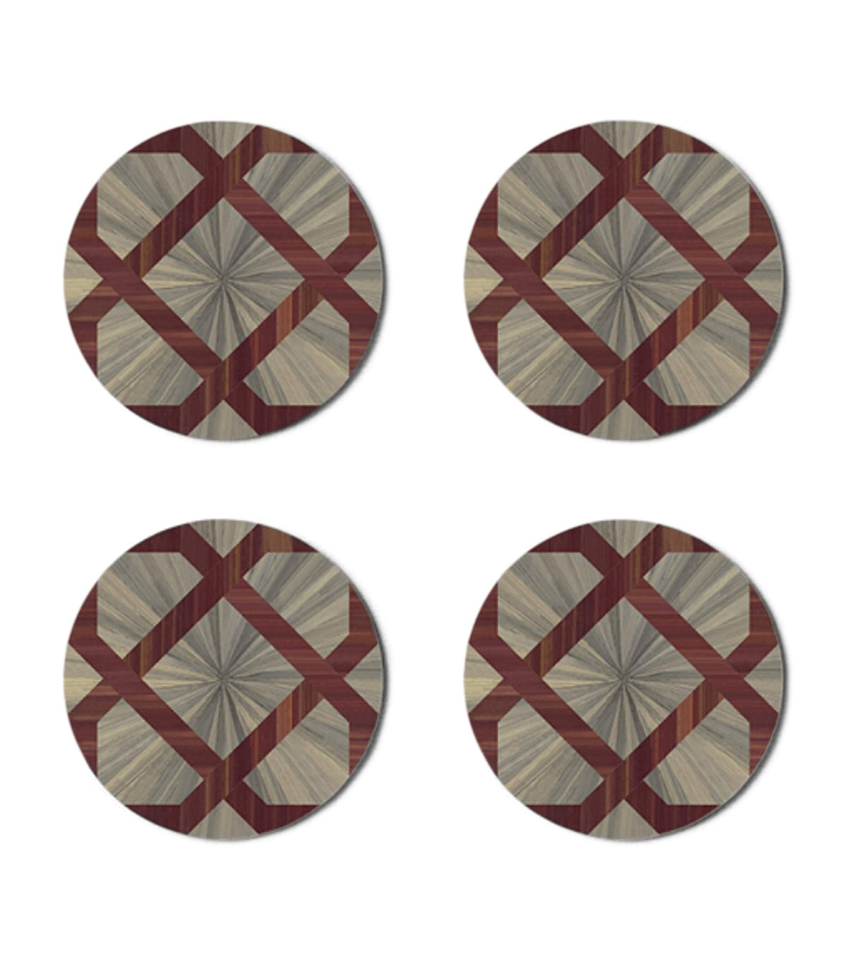 Hestia Arabesque round coasters set of 4, UK version