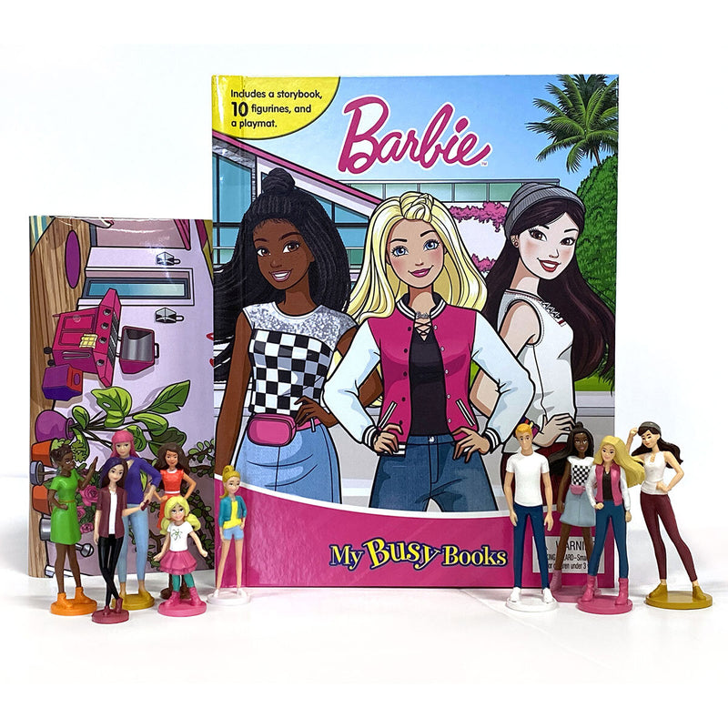 My Busy Books activity kit with storybook, playmat, and figurines (British brand)