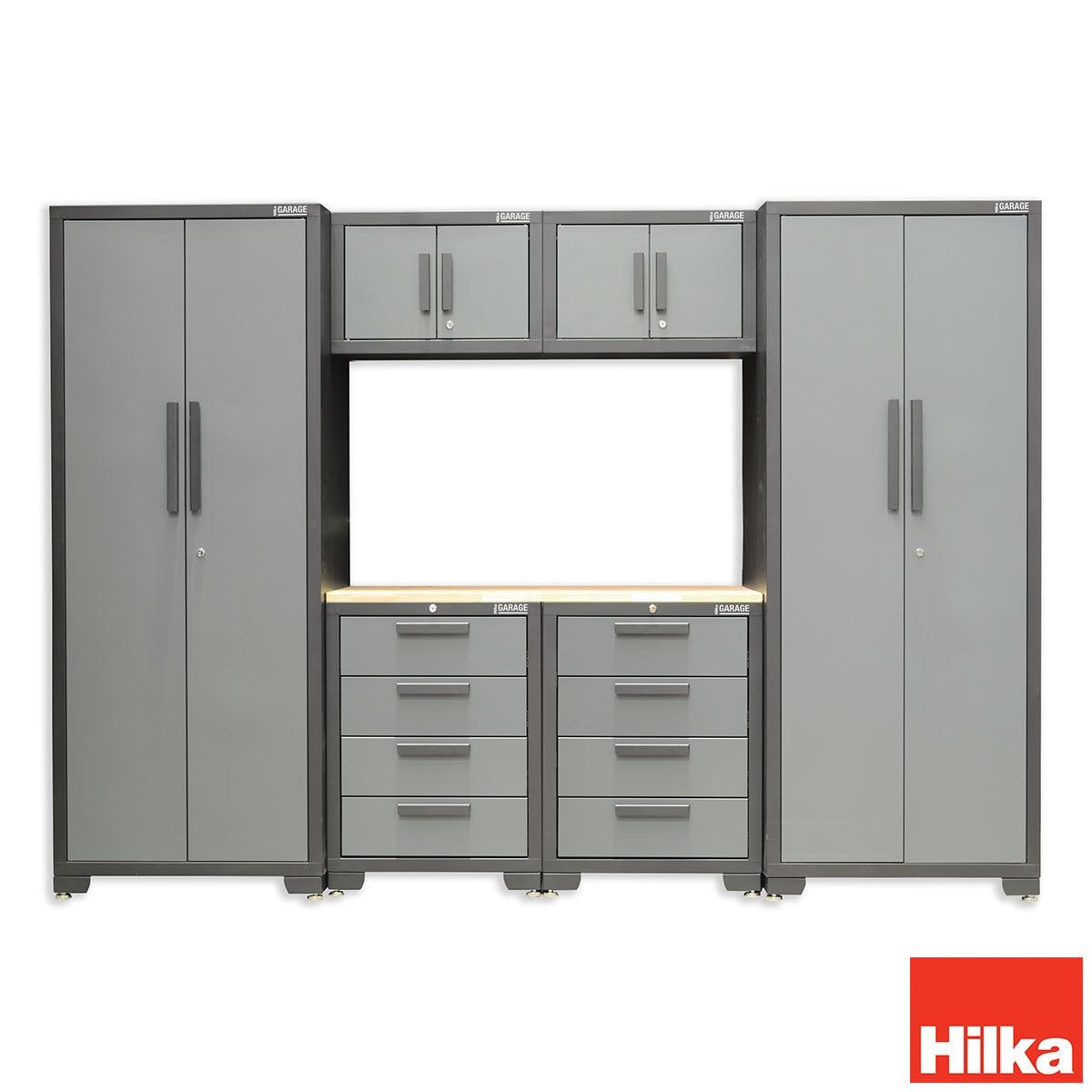 Hilka Professional 24 Gauge Steel 7 Piece Modular Cabinet Set GOODS Costco UK