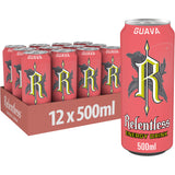 Relentless Guava energy drink 12 pack 500ml, imported from the UK