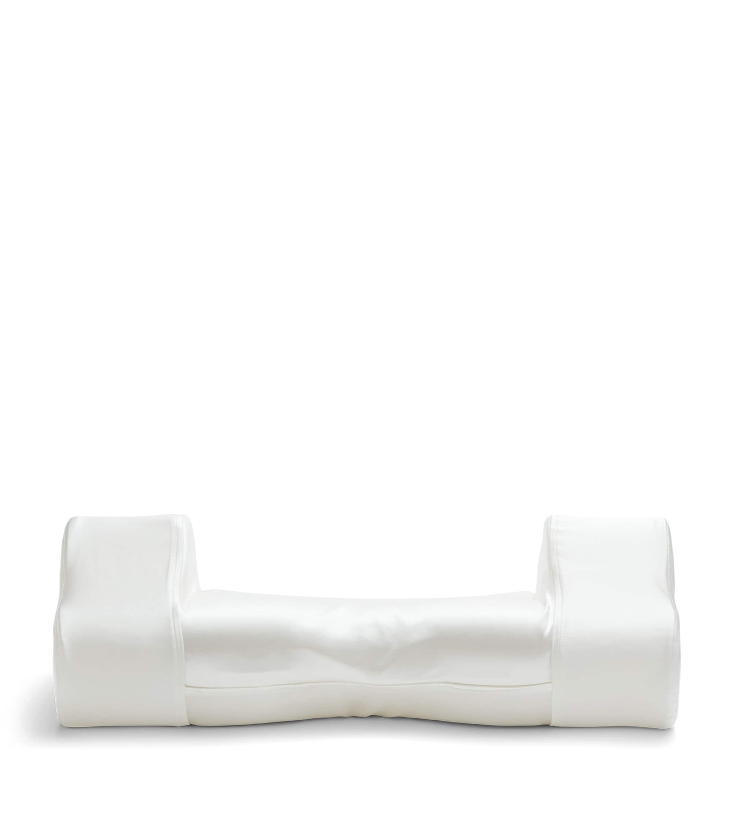 HYOUMANKIND Back Sleep Pillow with Silk Pillowcase 32cm x 57cm, UK version