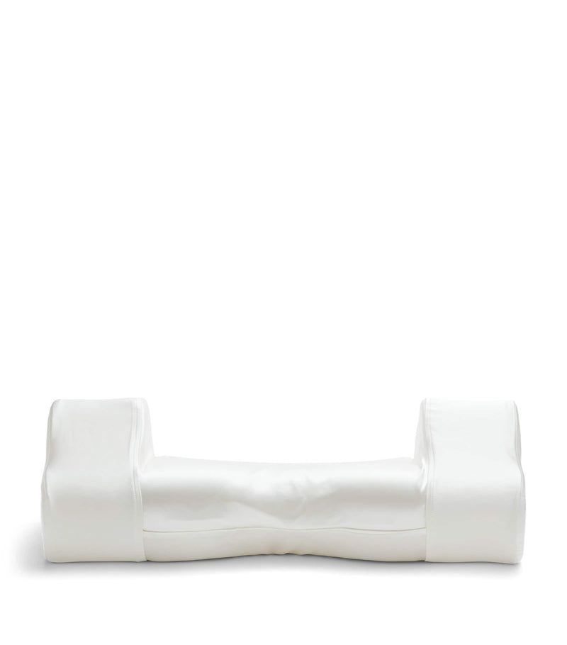HYOUMANKIND Back Sleep Pillow with Silk Pillowcase 32cm x 57cm, UK version