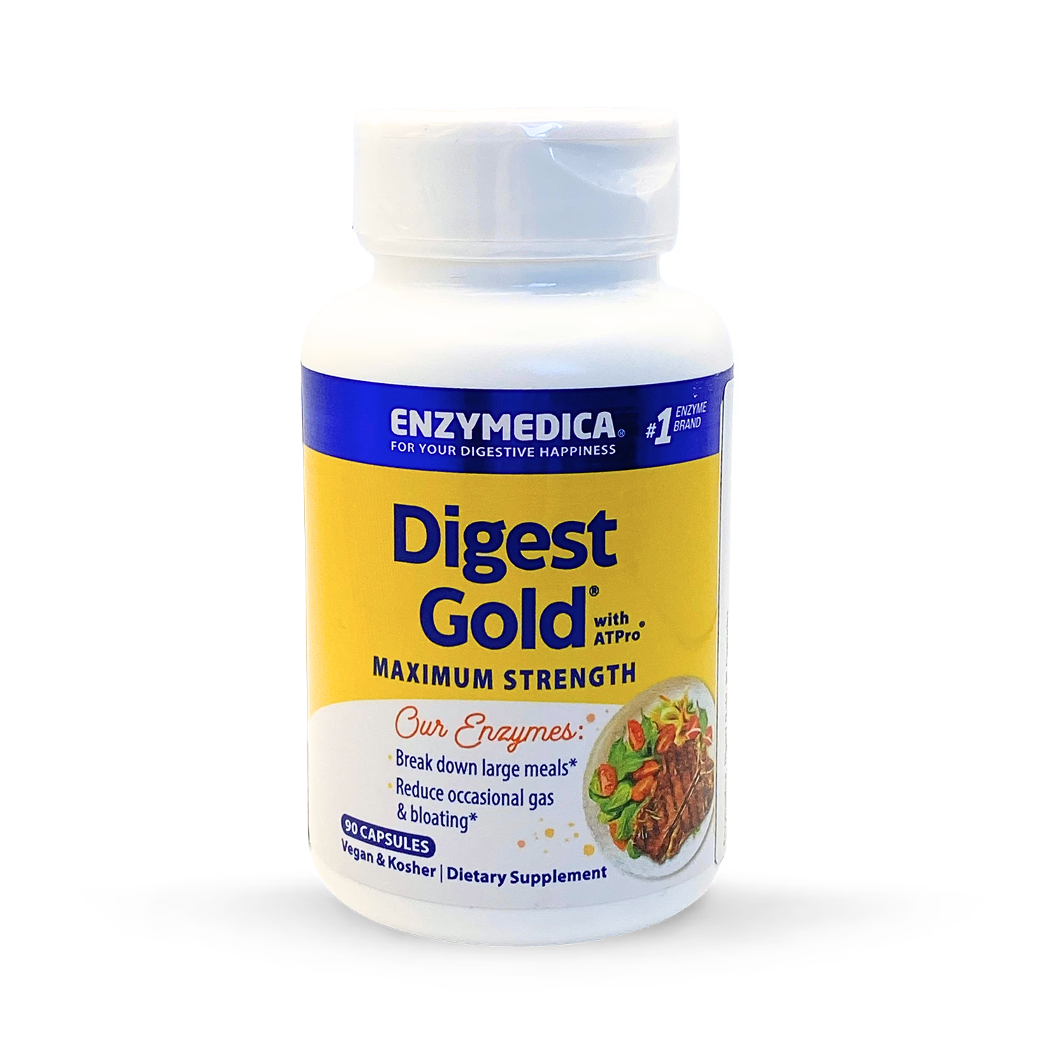 Enzymedica Digest Gold digestive enzyme supplement 90 capsules, UK version