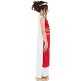 Smiffys Grecian Girl Costume red robe and headpiece - British product