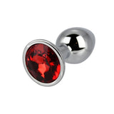 Loving Joy Toosh small metal butt plug red stone (British brand)