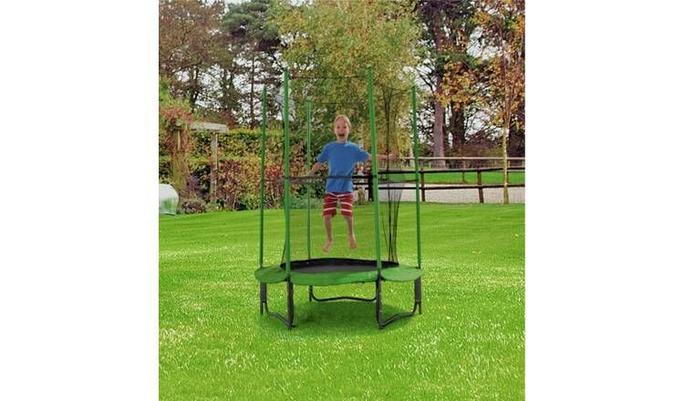 Chad Valley My First 4ft Outdoor Kids Trampoline & Enclosure