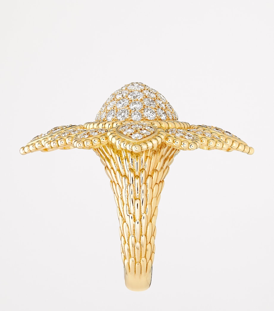 Boucheron yellow gold diamond Serpent Bohème vintage ring - British product