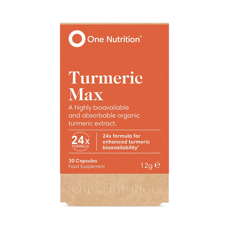 One Nutrition Organic Turmeric Max supplement 30 capsules - British product