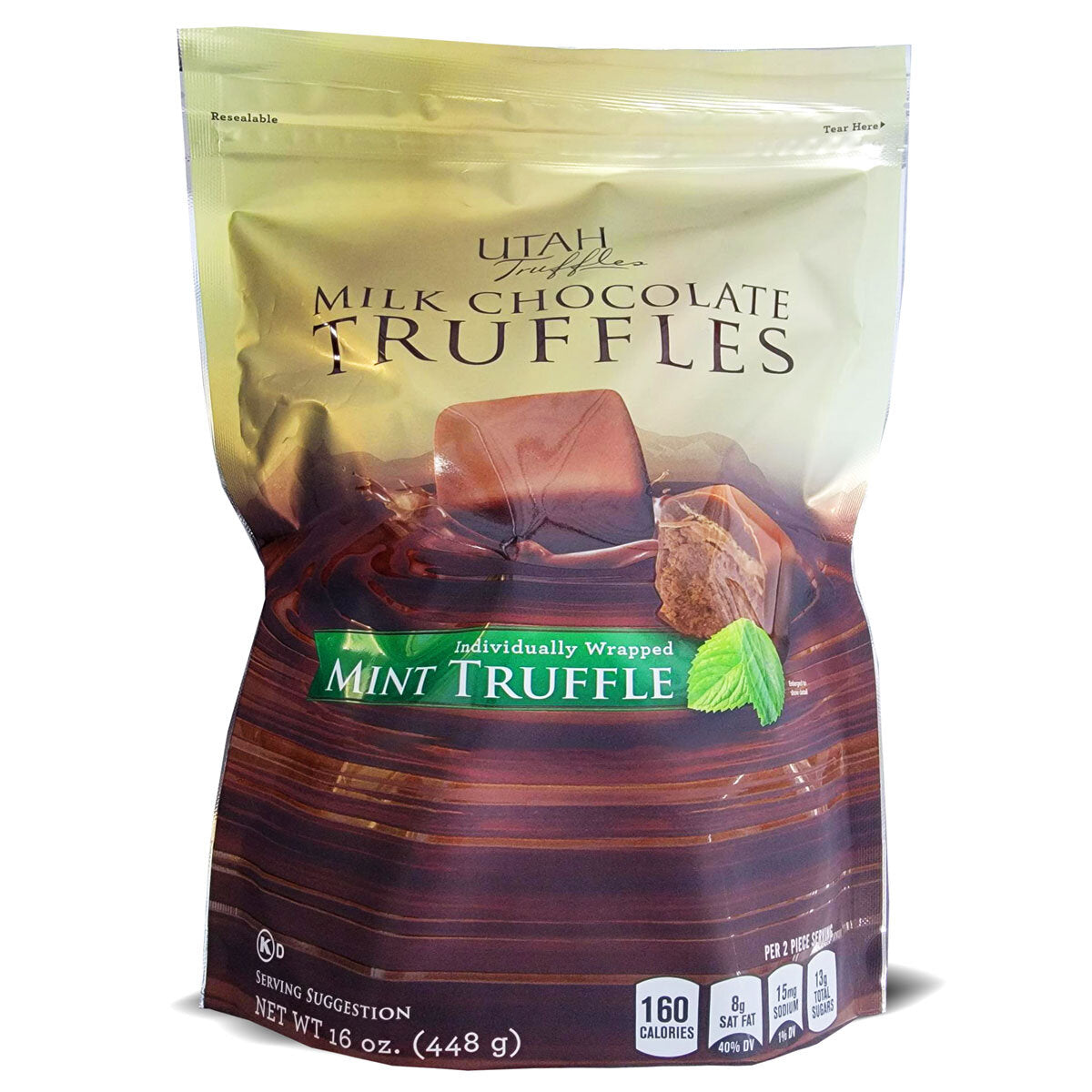 Utah Truffles Mint Chocolate Truffles 448g, imported from the UK