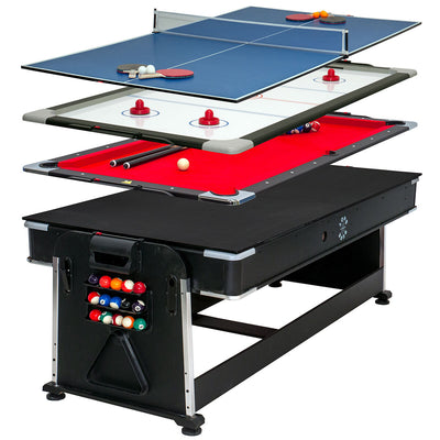 Table de jeu multi-jeux 4 en 1 Sure Shot de 7 pieds Costco UK - Acheter en ligne chez McGrocer