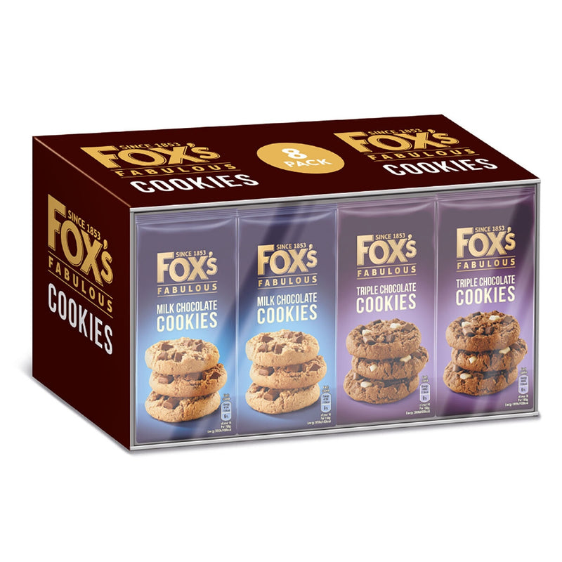 Fox's chocolate cookies assortment 8 x 180g - British product