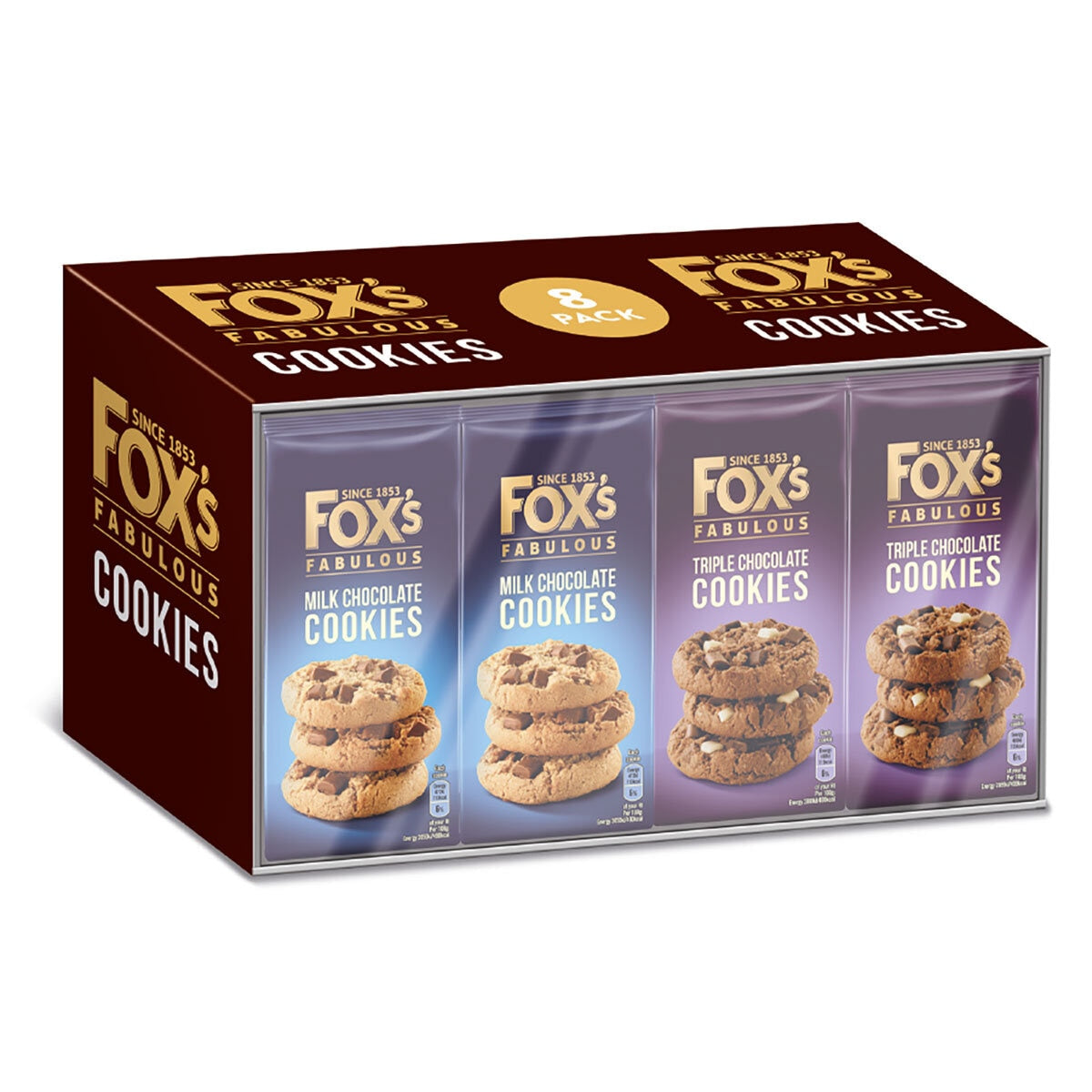 Fox's chocolate cookies assortment 8 x 180g - British product