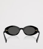 Miu Miu oval wrap-around sunglasses (British brand)