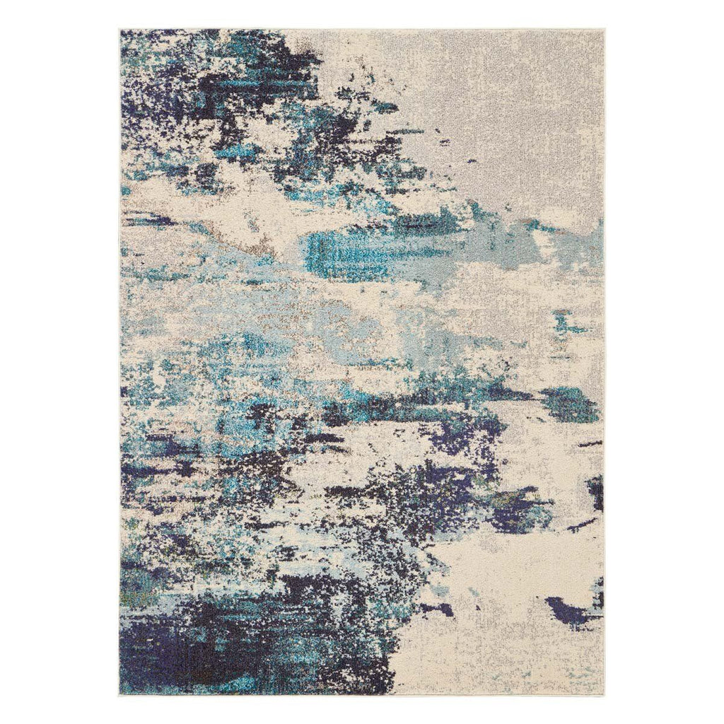 Celestial Ivory Blue Rug in 4 Sizes