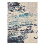 Celestial Ivory Blue Rug in 4 Sizes GOODS Costco UK