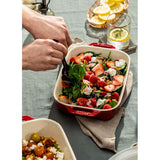 Staub ceramic ovenware set with three gratin dishes (British brand)