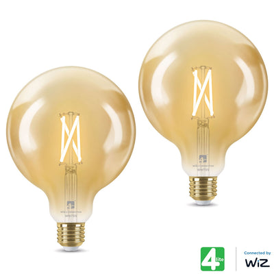 Costco UK 4lite WiZ Connected E27 Amber Filament Smart Bulbs 2 Pack- Buy online at McGrocer