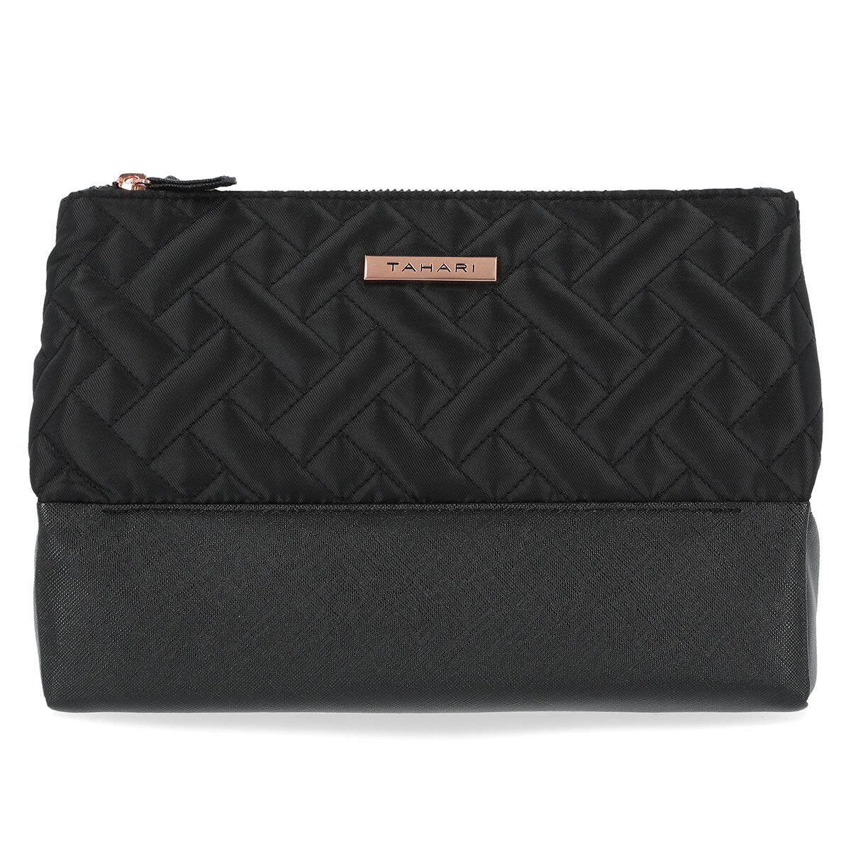 Tahari cosmetic bag with three sections (British brand)