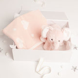 Babbico Pink Elephant Toy And Heart Blanket Baby Gift Set GOODS Superdrug   